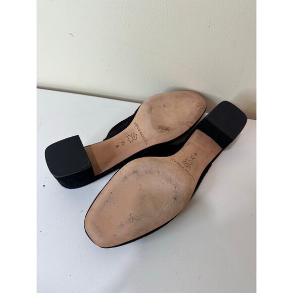 Loeffler Randall Suede Black Heeled Mules - Picture 7 of 7